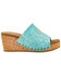 Image #2 - Corky's Women's Saddle Up Wedge Sandals, Turquoise, hi-res