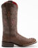 Image #2 - Ferrini Women's Rusty Caiman Print Western Boots - Broad Square Toe, Rust, hi-res