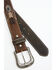 Image #2 - Cody James Men's Brown Southwestern Concho Belt With Lace Detail, Brown, hi-res