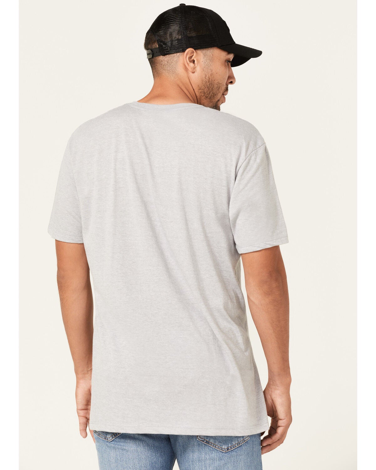 Image #4 - Moonshine Spirit&reg; Men's Simple Skully Graphic T-Shirt, Light Grey, hi-res