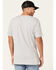 Image #4 - Moonshine Spirit&reg; Men's Simple Skully Graphic T-Shirt, Light Grey, hi-res