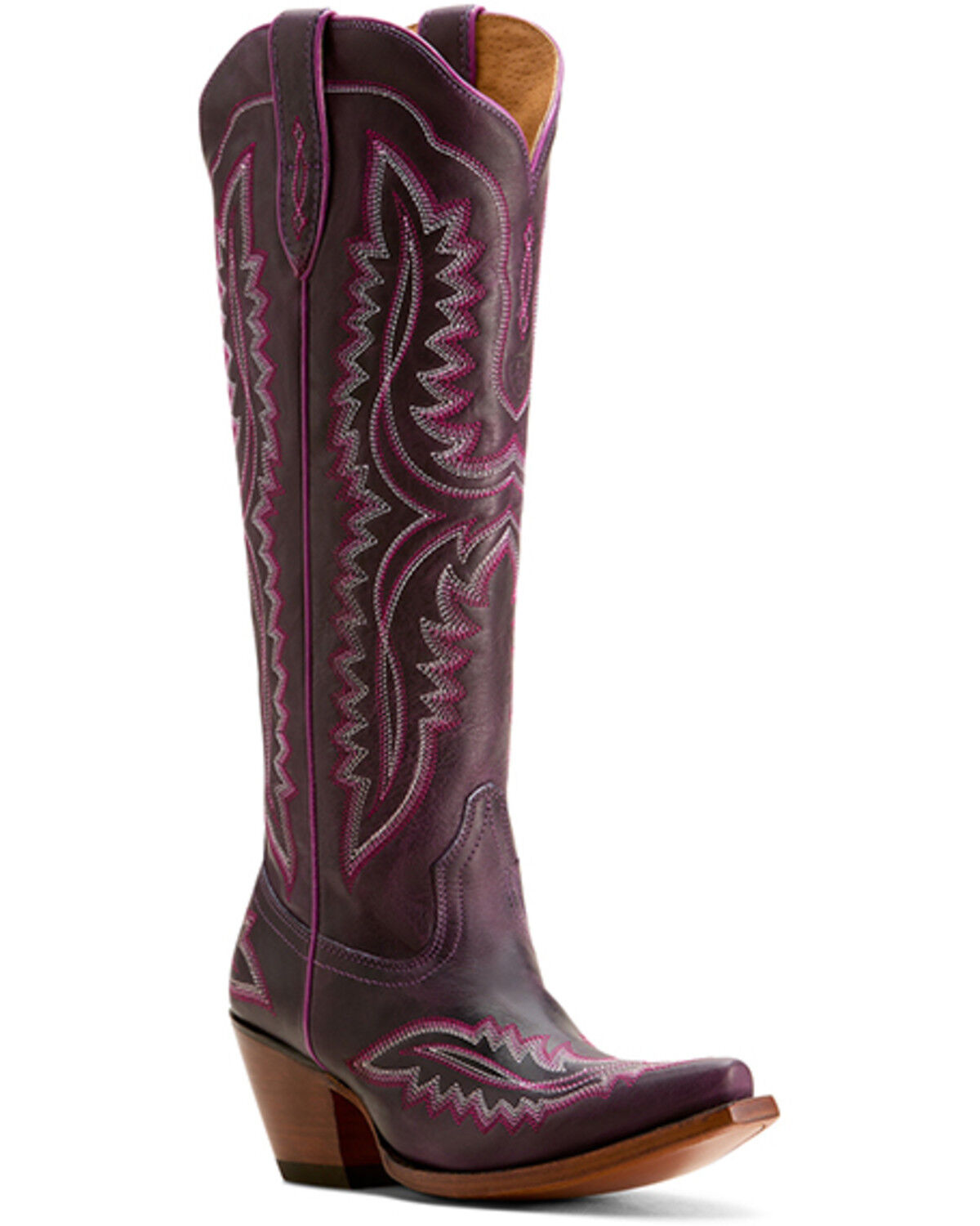 Image #1 - Ariat Women's Casanova Tall Western Boots - Snip Toe, Purple, hi-res