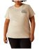 Image #2 - Ariat Women's Rebar Born For This Short Sleeve Graphic Work Tee - Plus, Beige, hi-res