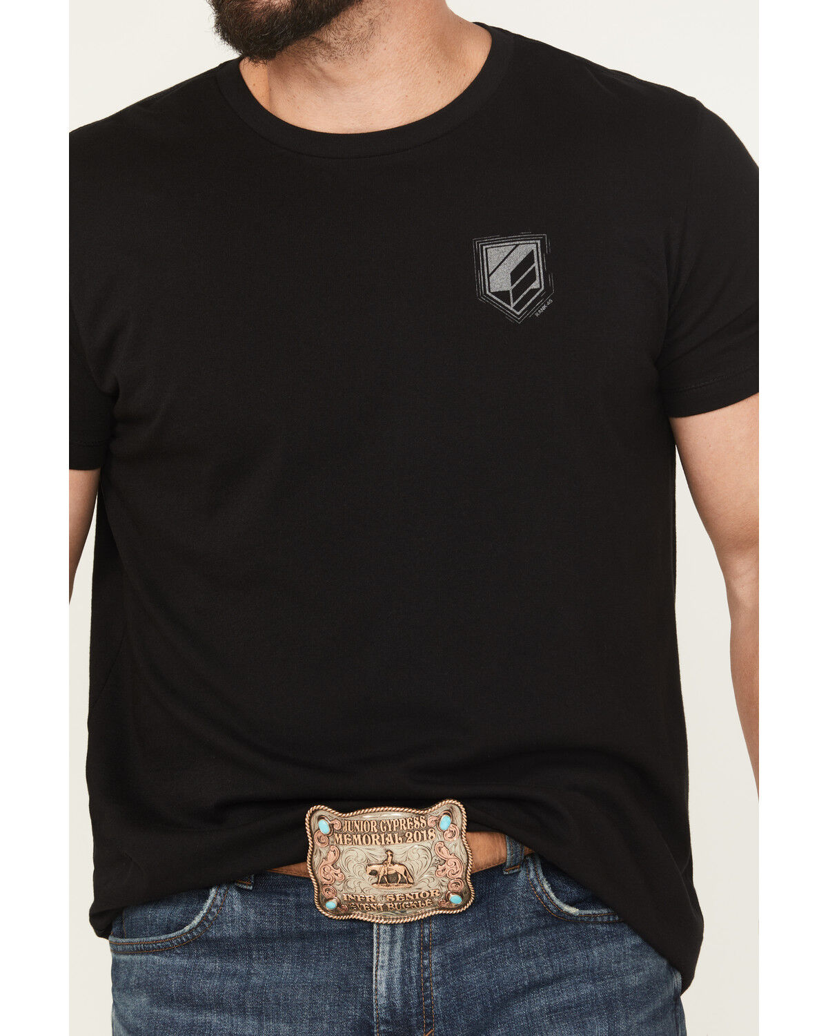 Image #4 - RANK 45® Men's Bull Scape Short Sleeve Graphic T-Shirt, Black, hi-res