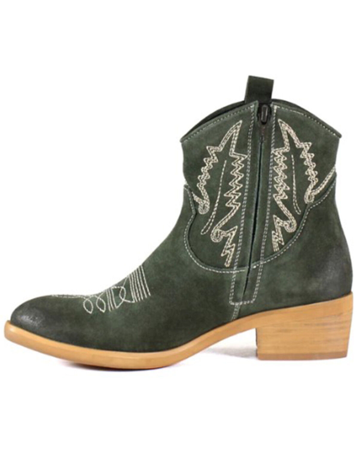 Image #3 - Diba True Women's Get Crackin Western Booties - Snip Toe, Olive, hi-res