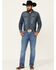 Wrangler Retro Men's Colorado Stretch Slim Bootcut Jeans , Blue, hi-res