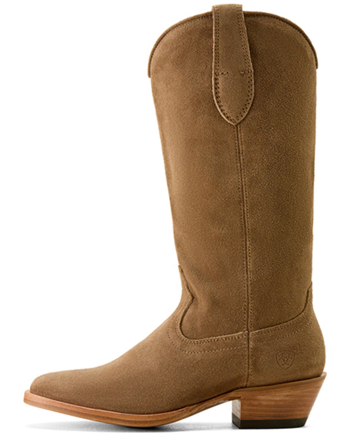 Image #2 - Ariat Women's Marysville Suede Western Boots - Round Toe, Tan, hi-res