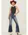 Image #4 - Panhandle Women's Solid Ribbed Bodycon Tank, Black, hi-res