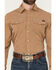 Image #2 - Cinch Men's Solid Long Sleeve Snap Western Performance Shirt, Brown, hi-res