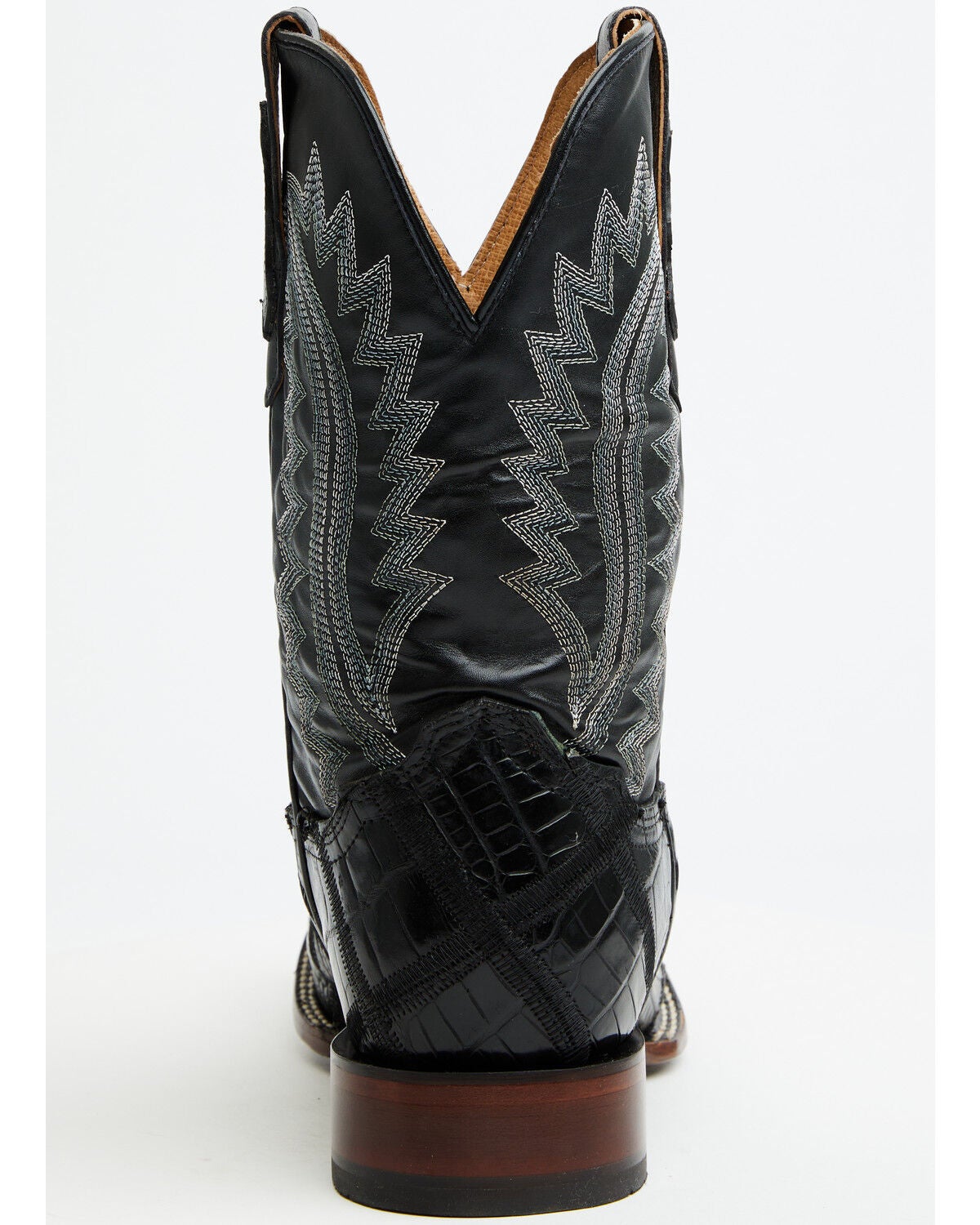 Image #5 - Cody James Men's Exotic American Alligator Western Boots - Broad Square Toe, Black, hi-res