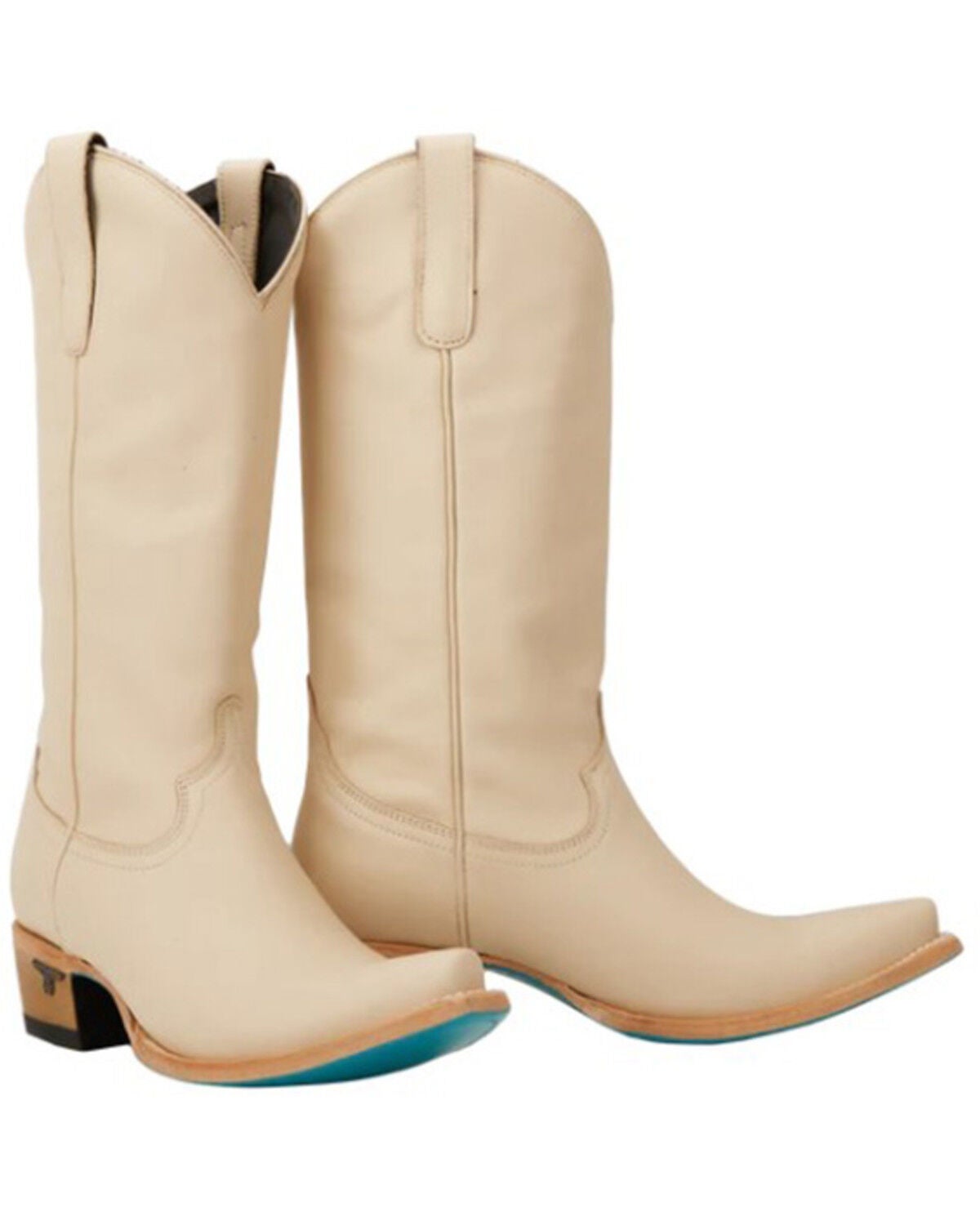 Lane Women's Emma Jane Tall Western Boots - Snip Toe, Ivory, hi-res