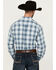 Image #4 - Ariat Men's Emiliano Plaid Print Long Sleeve Button-Down Performance Western Shirt, Blue, hi-res
