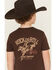 Image #4 - Rock & Roll Denim Boys' Bronco Rider Short Sleeve Graphic T-Shirt, Dark Brown, hi-res