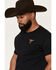 Image #2 - Cody James Men's Skull and Snake Embroidered Short Sleeve Graphic T-Shirt, Black, hi-res