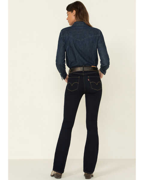 Image #5 - Levi's Women's Dark Horse High Rise 725 Bootcut Jeans  , Blue, hi-res