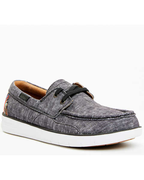 RANK 45 Men's Sanford Western Casual Shoes - Moc Toe, Grey, hi-res