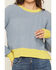 Image #3 - Cleo + Wolf Women's Colorblock And Stitch Sweater, Light Blue, hi-res