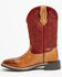 Image #3 - Cody James Boys' Reid Western Boots - Broad Square Toe, Red, hi-res