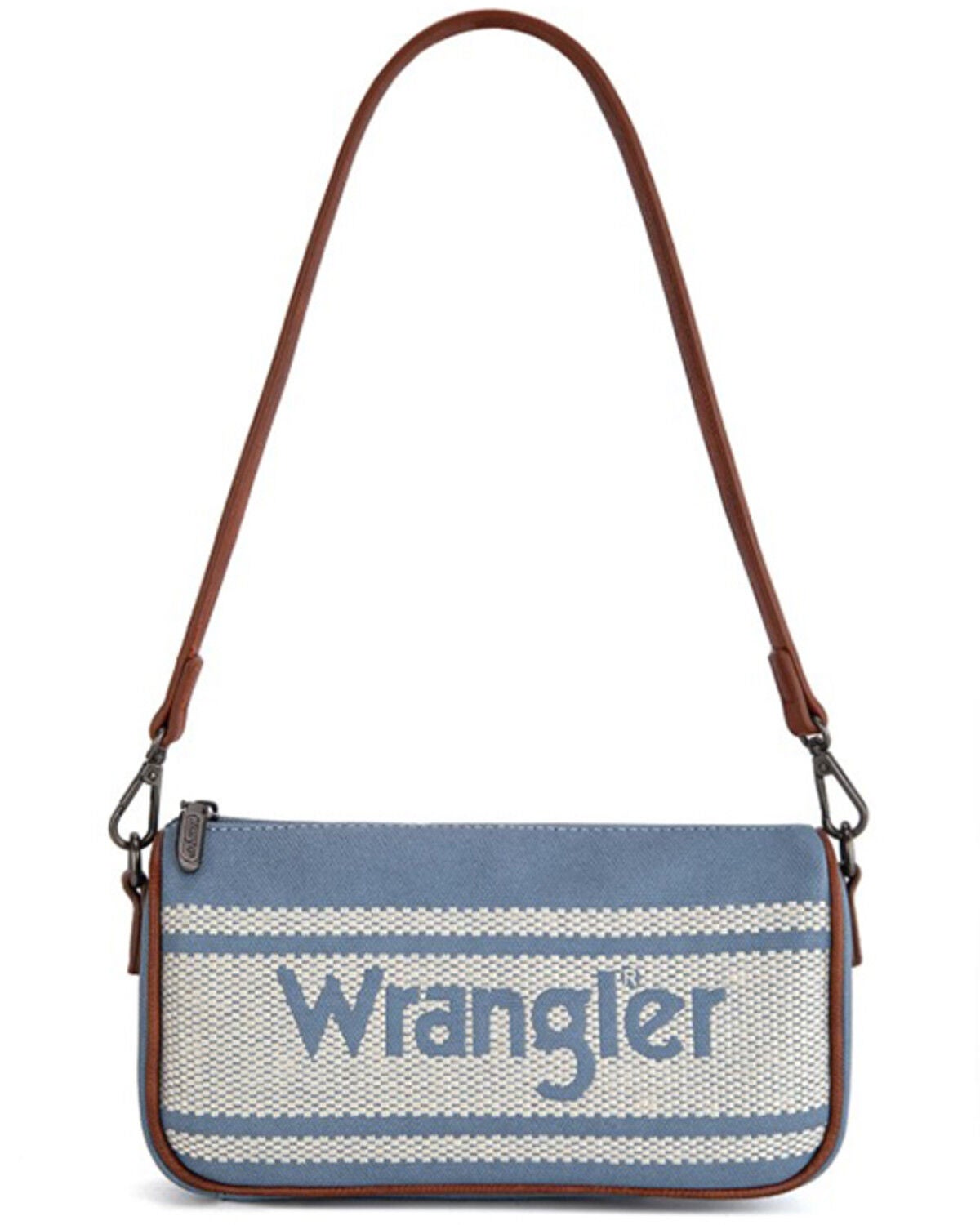 Image #1 - Wrangler Women's Logo Hobo Shoulder Bag, Blue, hi-res