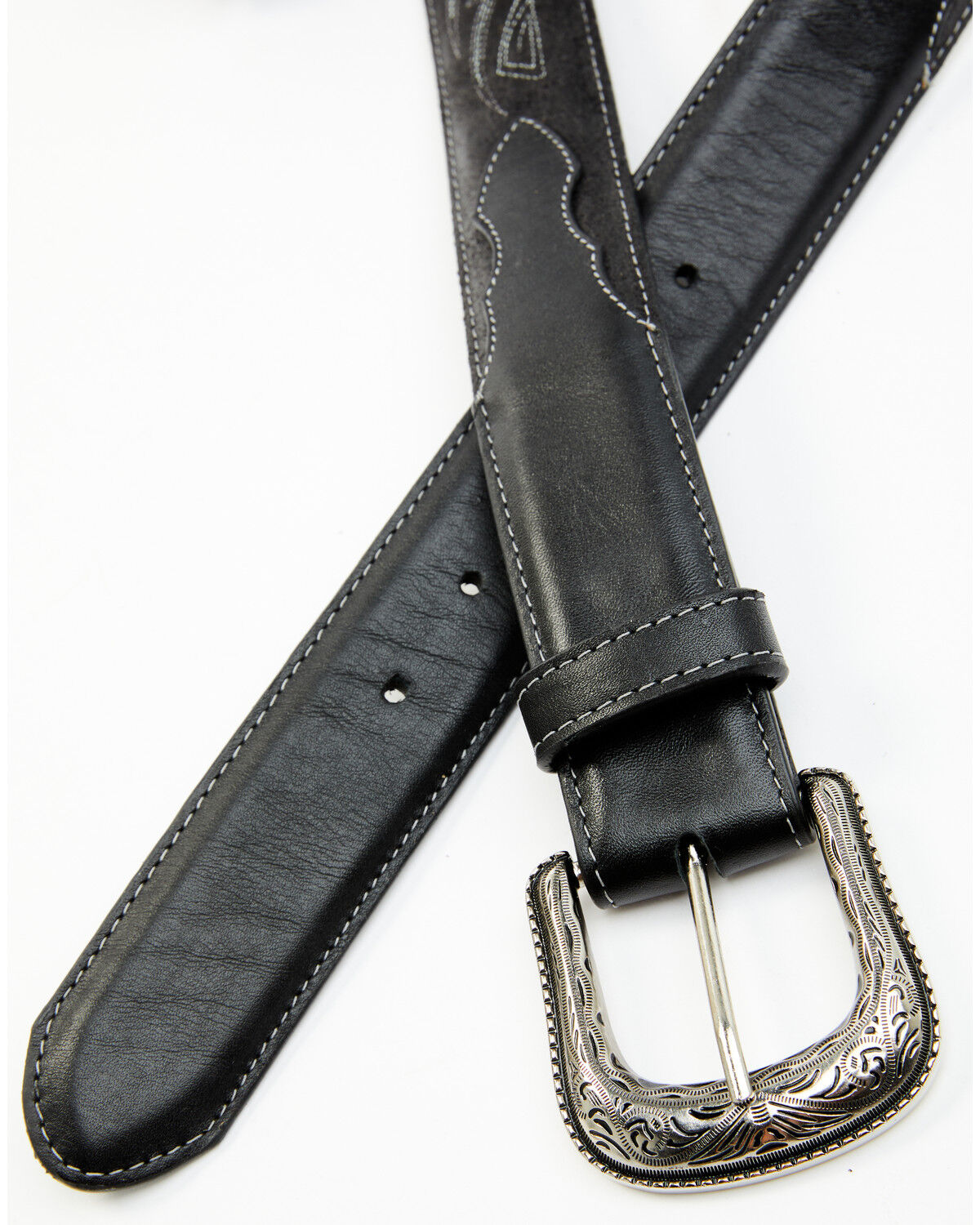 Image #2 - Cody James Men's Western Embroidered Belt, Black, hi-res