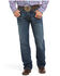 Ariat Men's M4 Adkins Relaxed Fit Stretch Bootcut Jeans, Blue, hi-res