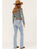 Image #3 - Ariat Women's R.E.A.L. Light Wash High Rise Felicity Stretch Bootcut Jeans, Blue, hi-res