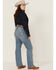 Image #3 - Ariat Women's Brianna Light Wash High Rise Bootcut Oklahoma Jeans - Plus, Light Wash, hi-res