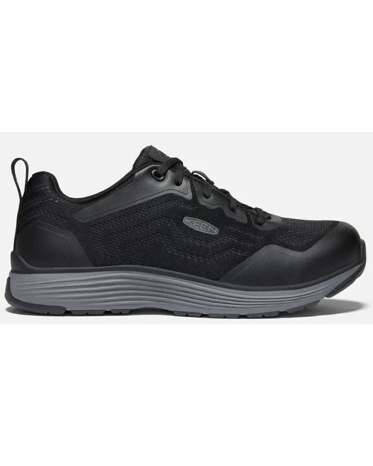 Image #2 - Keen Men's Sparta II Lace-Up Work Sneakers - Aluminum Toe, Black, hi-res
