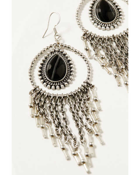 Image #2 - Idyllwind Women's Luna Black Earrings , Black, hi-res