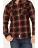 Image #3 - Flag & Anthem Men's Thornton Maroon Plaid Long Sleeve Snap Western Shirt , Maroon, hi-res