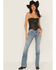 Image #1 - Shyanne Women's Aurora Low Rise Bootcut Stretch Denim Jeans, Medium Wash, hi-res