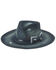 Image #1 - Bullhide Denim Anaheim Bow Fedora Hat, Blue, hi-res