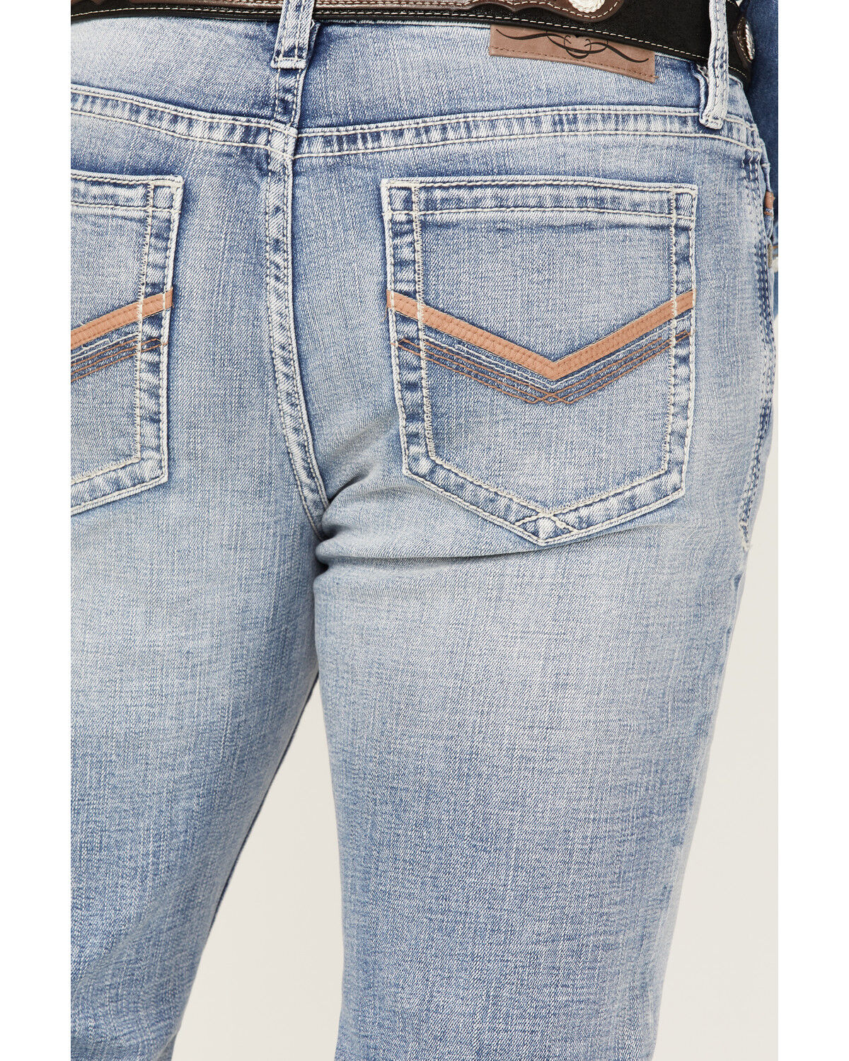Image #4 - Cody James Men's Fandango Light Medium Wash Stretch Slim Straight Jeans, Light Medium Wash, hi-res