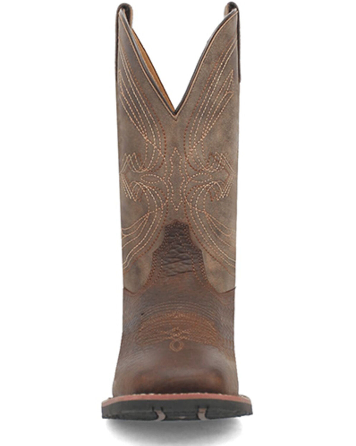 Image #4 - Laredo Men's Elias Western Boots - Broad Square Toe, Chocolate, hi-res