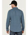 Image #4 - Cody James Men's FR Printed Lightweight Long Sleeve Snap Western Work Shirt, Blue, hi-res