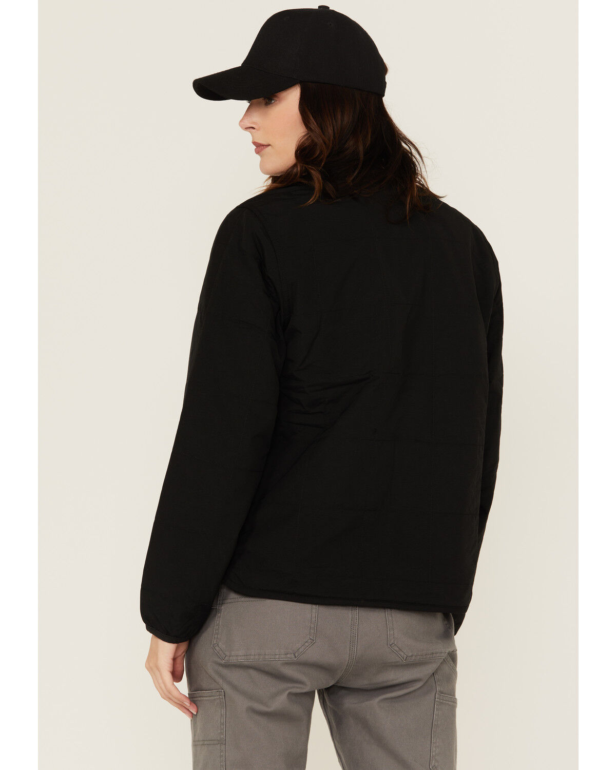 Image #4 - Carhartt Women's Rain Defender® Loose Fit Lightweight Insulated Jacket, Black, hi-res