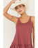 Image #3 - Angie Women's Ruffle Hem Tank Top, , hi-res