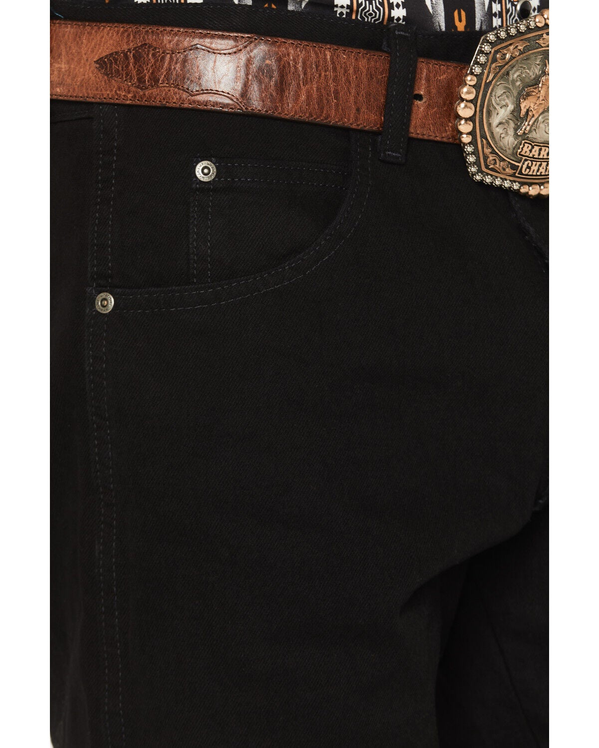 Image #2 - Wrangler Men's Rugged Wear Relaxed Fit Jeans, Black, hi-res