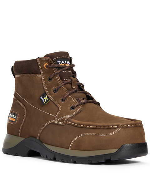 Image #1 - Ariat Men's Edge Lite Met Guard Work Boots - Composite Toe, Brown, hi-res