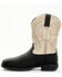 Image #3 - Rocky Men's Rugged Trail Pull On Western Work Boots - Steel Toe , Black/white, hi-res
