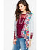 Johnny Was Women's French Terry Cardigan, Heather Grey, hi-res