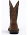 Brothers & Sons Men's Scratch American Flag Lite Performance Western Boots - Square Toe, Brown, hi-res