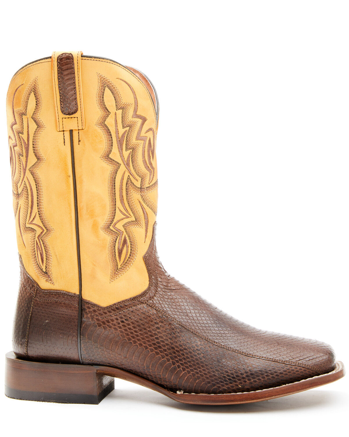 Image #2 - Dan Post Men's Exotic Snake Western Boots - Broad Square Toe, , hi-res