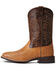 Image #2 - Ariat Men's Ranger Smooth Full Quill Ostrich Night Life Ultra Western Boot - Broad Square Toe , Brown, hi-res