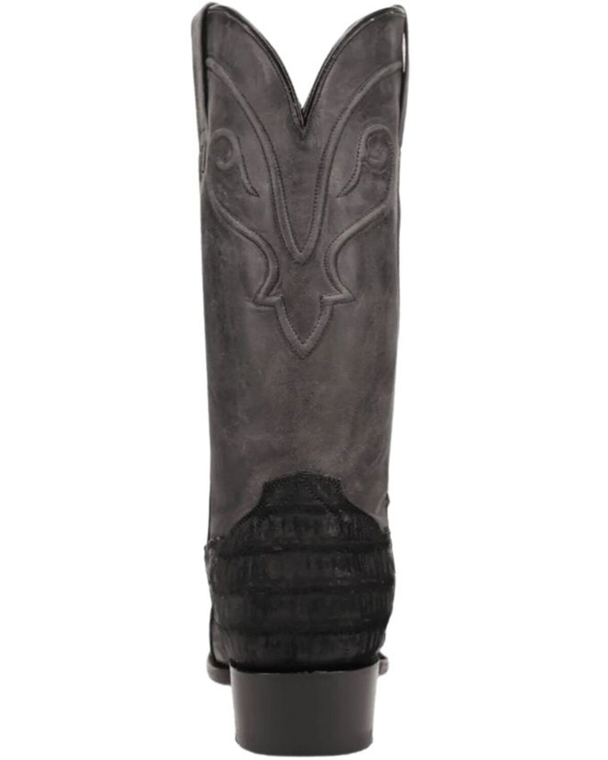 Image #5 - Dan Post Men's Makara Exotic Caiman Western Boots - Round Toe, Black, hi-res