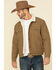 Image #1 - Levi's Men's Tan Sherpa Lined Trucker Jacket, Tan, hi-res