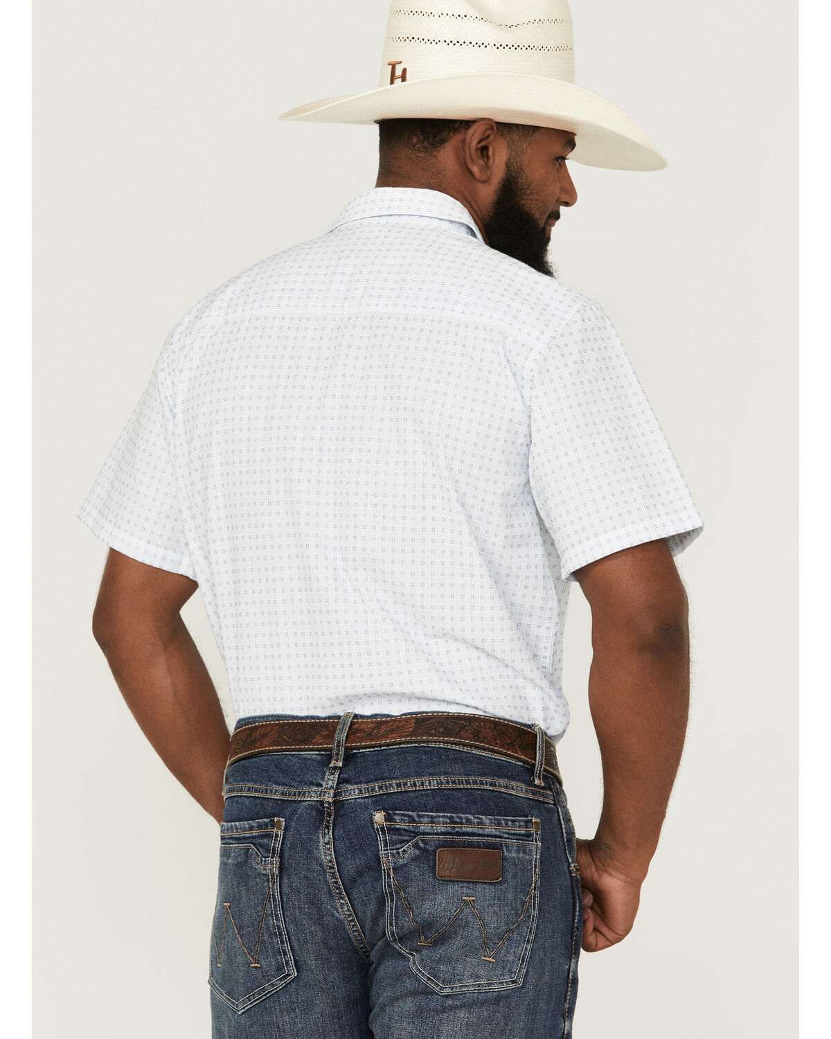 Image #4 - Gibson Men's Throwback Plaid Short Sleeve Button-Down Western Shirt, Cream, hi-res