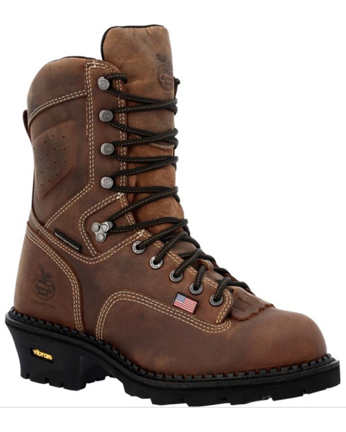 Image #1 - Georgia Boot Men's Logger Waterproof Work Boots - Soft Toe, , hi-res