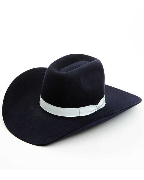 Serratelli Men's 6X Felt Cowboy Hat , Navy, hi-res