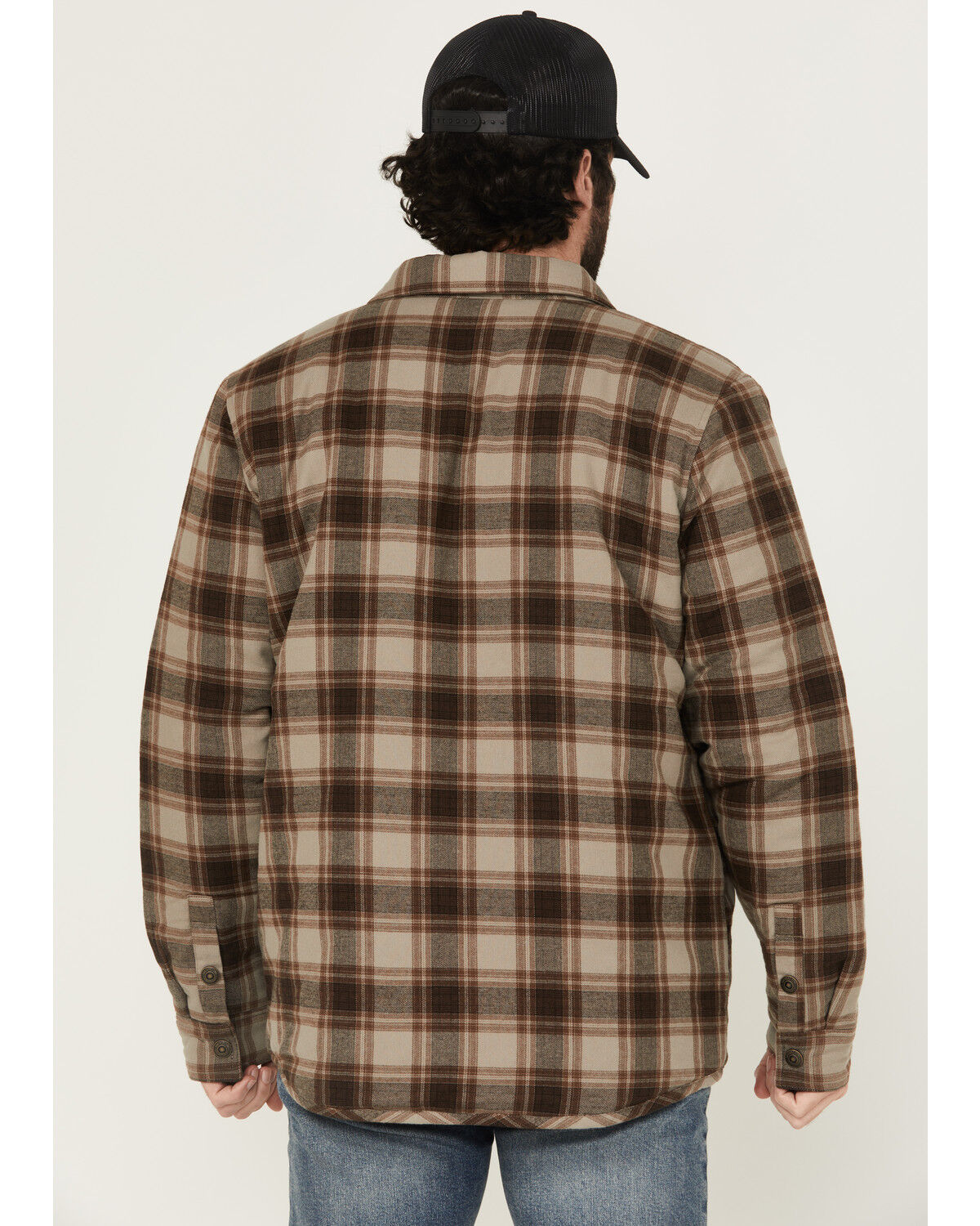 Image #4 - Brothers and Sons Men's Schefter Plaid Print Shirt Jacket, Medium Grey, hi-res